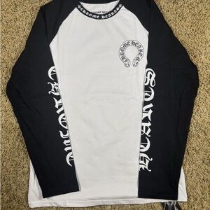 Black and White Chrome Hearts Long Sleeve